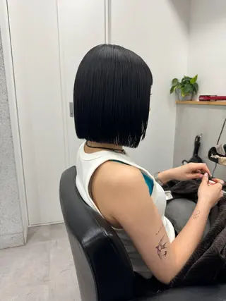 ショート カラー ボブ/レイヤーカット 縮毛矯正/コウキ新宿のヘアスタイル