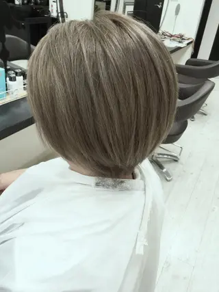 ショート カラー パーマ ヘアアレンジ メンズ キッズ ネイル マツエク・マツパ Lien 深井店のヘアスタイル