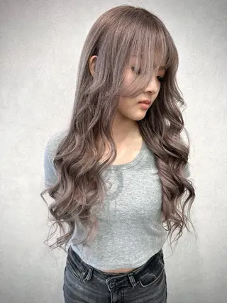 ロング カラー 永田 雄真のヘアスタイル