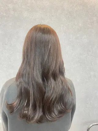 ロング カラー Blue/博多/ 水口莉沙のヘアスタイル