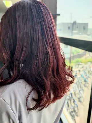ミディアム 桝田 友美のヘアスタイル