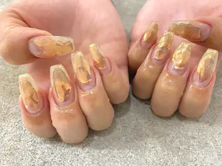 ネイル Apri Lush 大金のネイルデザイン