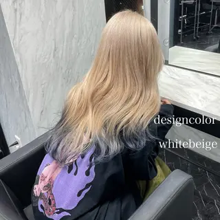 セミロング カラー エクステ🩵ブリーチ 韓国ヘア🩵KAEのヘアスタイル