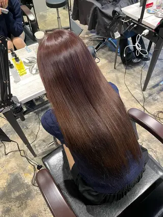 ロング 渋谷ケアブリーチ ❤️🔥徳田空悟のヘアスタイル