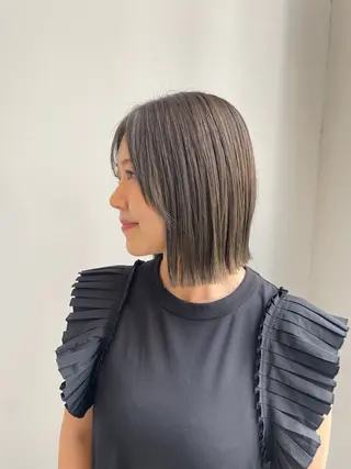 セミロング カラー ナチュラルカラー 児玉優香のヘアスタイル