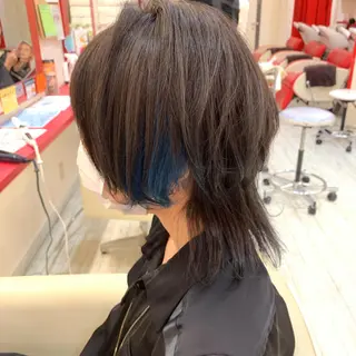ミディアム カラー 櫻井 なんなのヘアスタイル