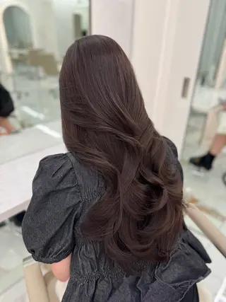 ロング カラー シュンヤ韓国レイヤー /暖色カラーのヘアスタイル