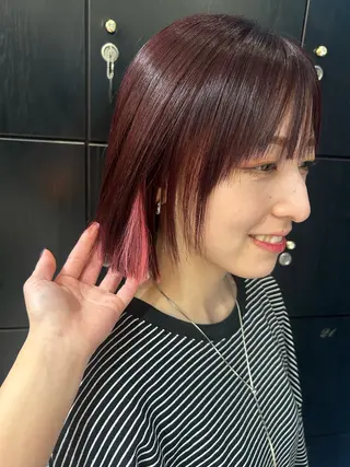 海外カラー白髪ぼかし ティファニーサユリのヘアスタイル