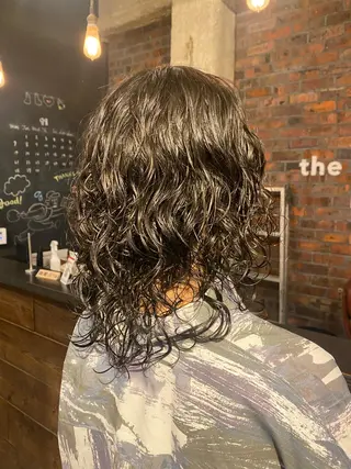ミディアム パーマ the BRIDGE 加藤みのりのヘアスタイル
