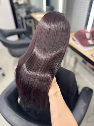 ロング カラー ヘアアレンジ 🤍淡色ピンク&ラベ ンダーYUKI🤍のヘアスタイル