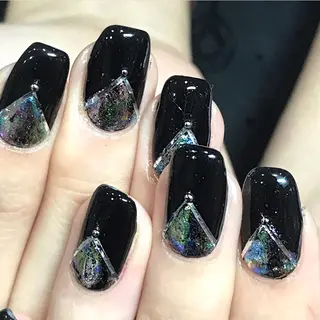 ネイル 渋谷/チップ長さ出し 👑アプレgel-xのネイルデザイン