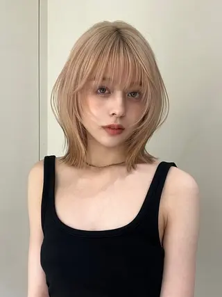 ショート カラー 小顔ボブ jilblanカホのヘアスタイル