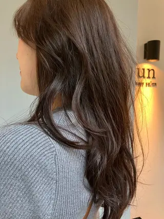 ロング カラー 佐藤 知子のヘアスタイル