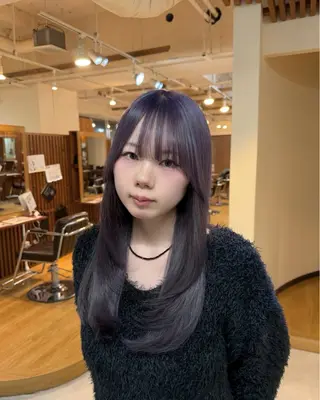 ロング カラー 林 佑哉のヘアスタイル