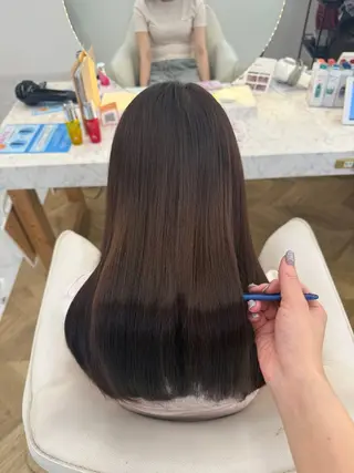 ロング 小林 美月 透明感カラーのヘアスタイル
