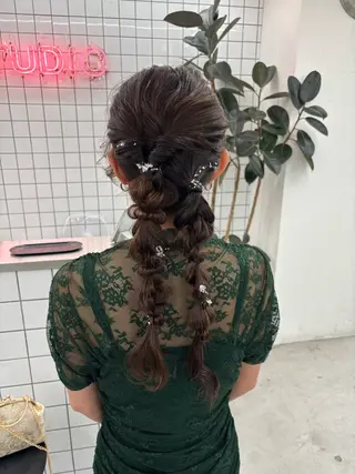 セミロング カラー ヘアアレンジ 夕羽夢🍓矢場/ JILLSTUDIOのヘアスタイル