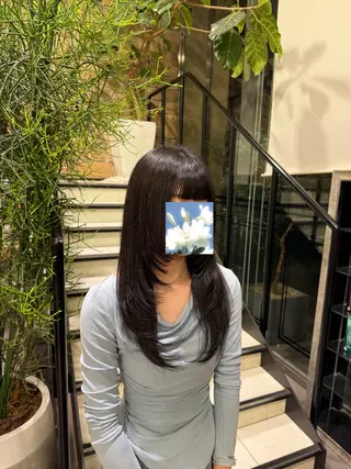 ロング ハイトーン/レイヤー 🔆rino🔆のヘアスタイル