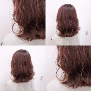 ミディアム カラー パーマ ヘアアレンジ メンズ キッズ ネイル マツエク・マツパ 上品＆韓国風 🥀海心🥀のヘアスタイル