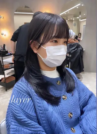 セミロング YUKI / レイヤーカット🤍のヘアスタイル