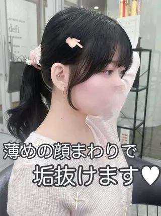 ロング ♡mao♡／顔周り ／透明感カラー🎀のマツエク・マツパデザイン