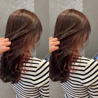セミロング み うのヘアスタイル
