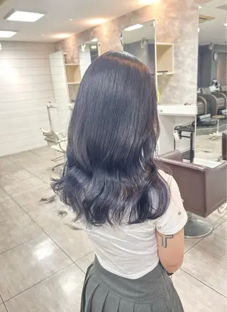 ミディアム レイヤー/艶髪カラー 森本くるみのヘアスタイル