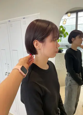 ショート minatsu 東京の技術を京都でのヘアスタイル