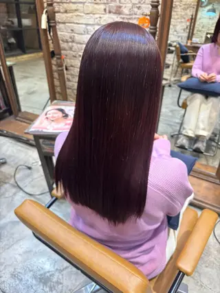 ロング カラー 七井 香奈 (なないかな)のヘアスタイル