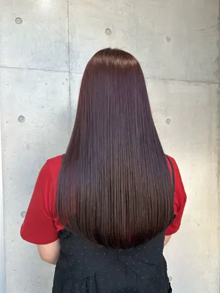 ロング カラー ヘアアレンジ ボブ艶モテカラー🫧 カリンのヘアスタイル