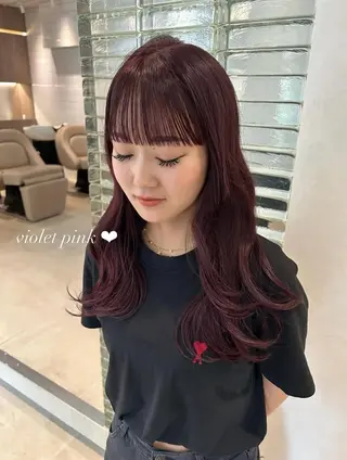 ロング カラー ヘアアレンジ メンズ 透明感×艶髪 🫒maki🎀のヘアスタイル