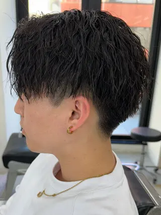 ショート パーマ メンズ 亀井隆汰/メンズ専門 パーマ特化美容師のヘアスタイル