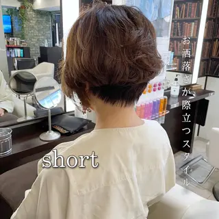 ショート カラー 👑銀座ショート/ 絶壁補正/金子涼👑のヘアスタイル