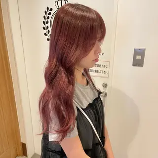 ロング カラー ヘアアレンジ/ 暖色🩵hazukiのヘアスタイル