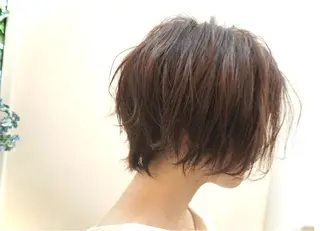ショート カラー パーマ ショート/レイヤー/ 髪質改善【きち】のヘアスタイル