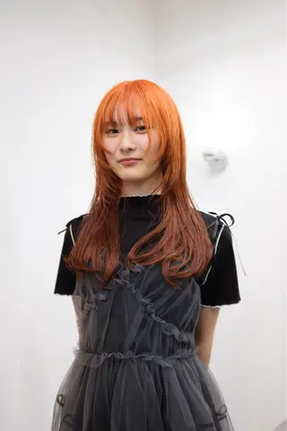 ロング カラー ヘアアレンジ 🦠デザインカラー/ 魚瀬あおい🦠のヘアスタイル