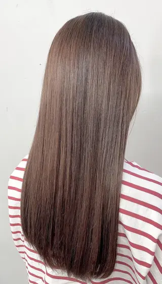セミロング 豊中駅3分eha レッスンモデルのヘアスタイル
