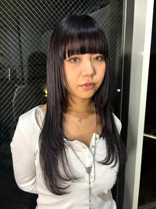 セミロング カラー IO/ブリーチカラー 特化美容師✨のヘアスタイル