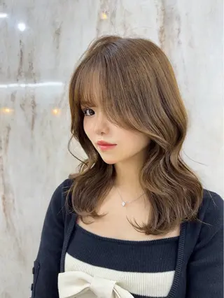 ミディアム 艶髪🇰🇷髪質改善 🎀ikuno🎀のヘアスタイル