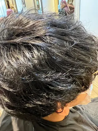 ショート カラー パーマ メンズ 褒められヘア❗️❗️ nico 格のヘアスタイル
