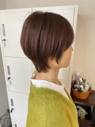 ショート カラー 似合わせカット得意 仁井亮のヘアスタイル