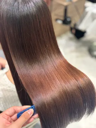 ロング パーマ 鈴木かのん/縮毛矯正 /ミニモ限定クーポンのヘアスタイル