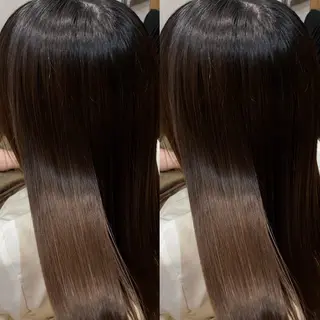セミロング カラー み うのヘアスタイル