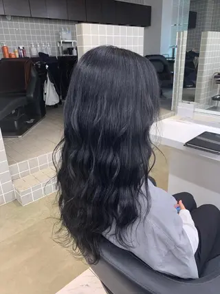 ロング カラー パーマ ヘアアレンジ メンズ 🩵 JURI🩵のヘアスタイル