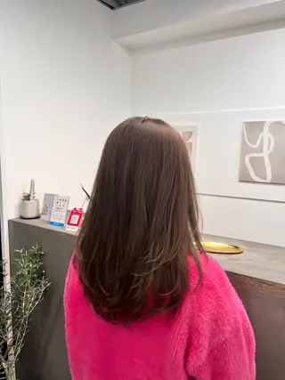 セミロング カラー hair salon SILLO.のヘアスタイル
