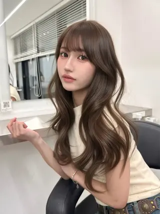 ロング カラー 上品モテヘア🩶 karen🩶のヘアスタイル