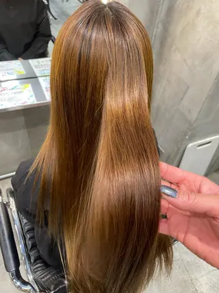 ロング カラー パーマ ヘアアレンジ くびれレイヤー/艶 カラー　MADOKAのヘアスタイル