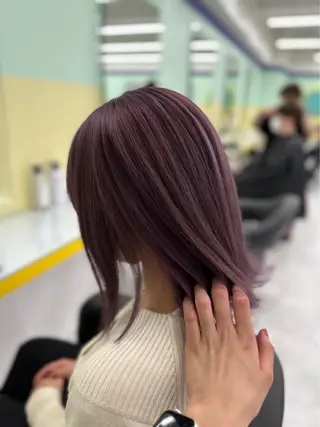 ミディアム ヘアアレンジ 🫧ハイトーン/ 髪質改善/ヒナタ🫧のヘアスタイル