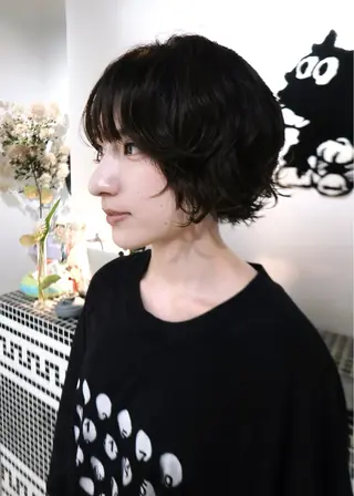 ミディアム ボブ/レイヤー 学芸大学SaKuraのヘアスタイル
