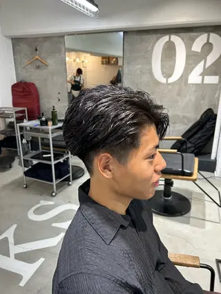 ショート ヘアアレンジ メンズ 岩城 滉成のヘアスタイル