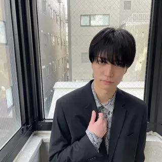 カラー パーマ メンズ 曲がる縮毛矯正特化 亮輔【江坂駅すぐ】のヘアスタイル